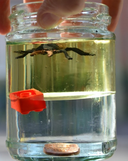 Density jar - fun science experiment for kids