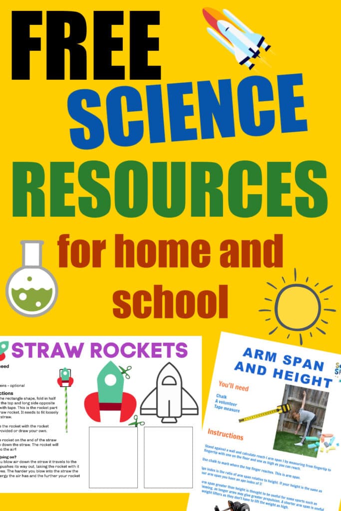 free science resources, image of experiment instructions