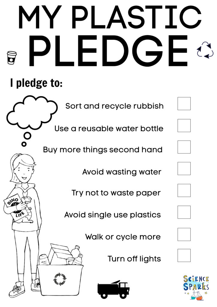 Plastic pledge with tick list